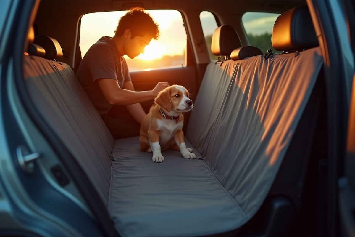chien voiture